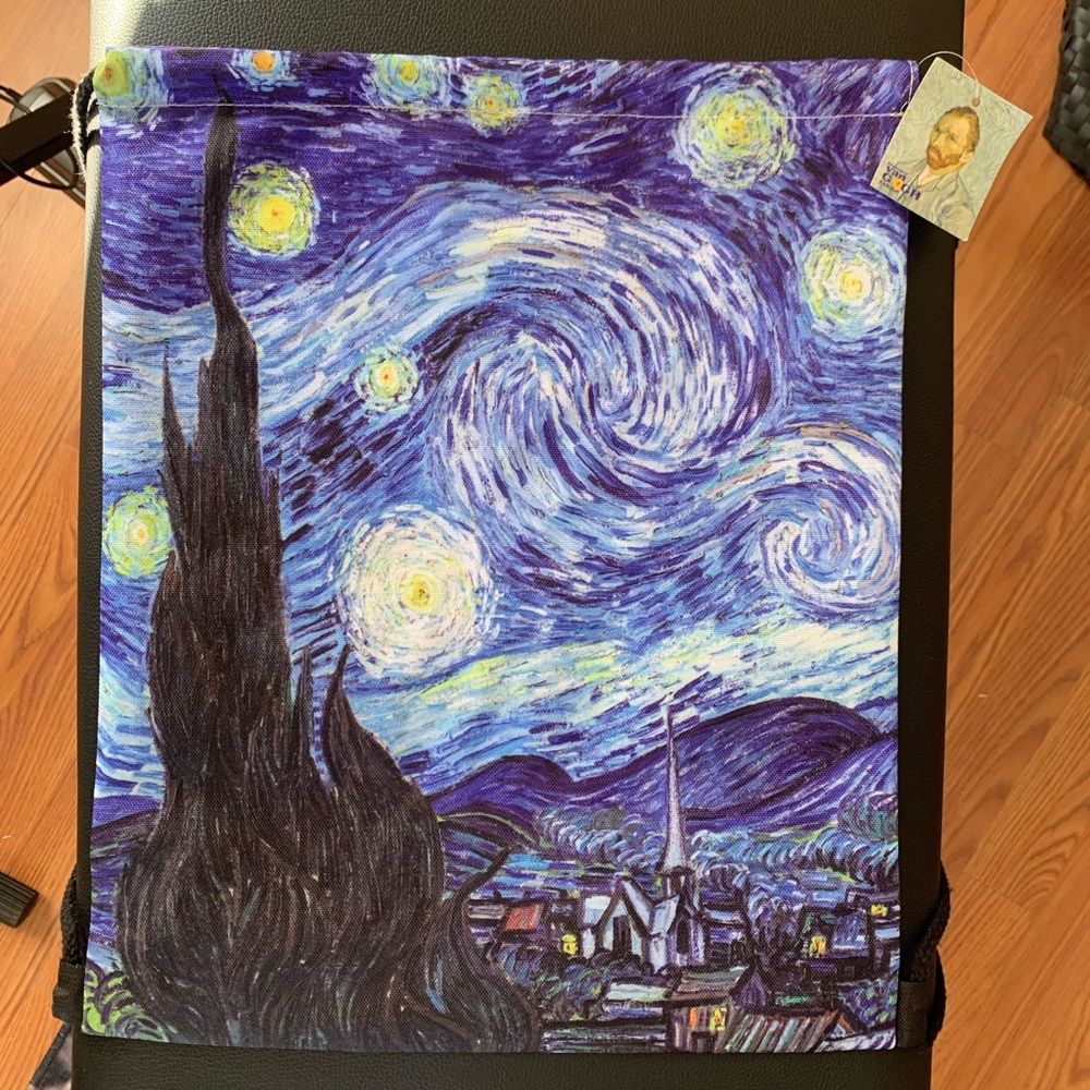 NWT Starry Night Drawstring Bag - Picture 2 of 6